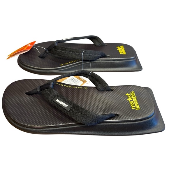 Havaianas Other - Market Havaianas Heat Reactive Flat top black sandals. New! 9/10M 11/12M